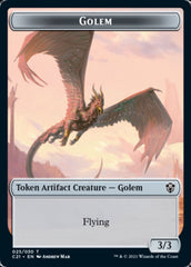Golem (025) // Thopter Double-Sided Token [Commander 2021 Tokens] | Gear Gaming Bentonville