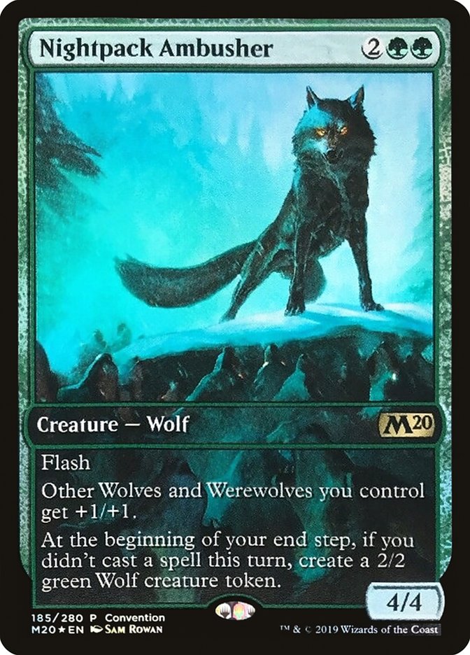 Nightpack Ambusher (Convention) (Full Art) [Core Set 2020 Promos] | Gear Gaming Bentonville
