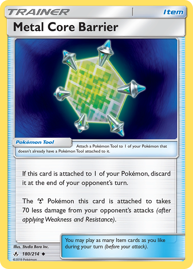 Metal Core Barrier (180/214) [Sun & Moon: Unbroken Bonds] | Gear Gaming Bentonville