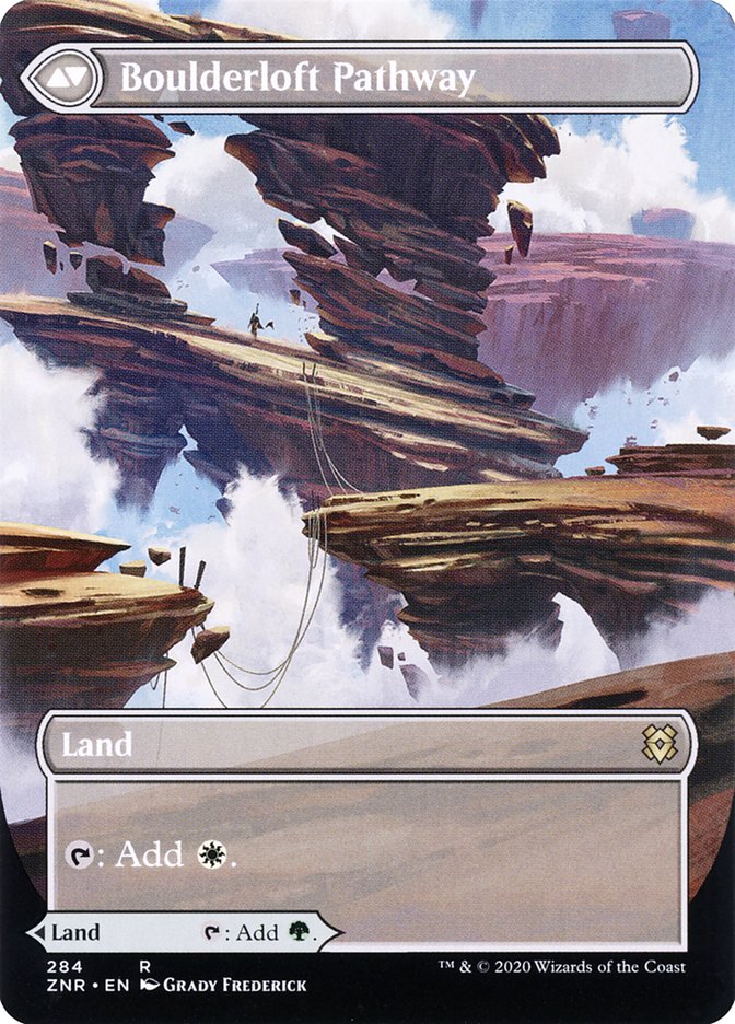 Branchloft Pathway // Boulderloft Pathway (Borderless Alternate Art) [Zendikar Rising] | Gear Gaming Bentonville