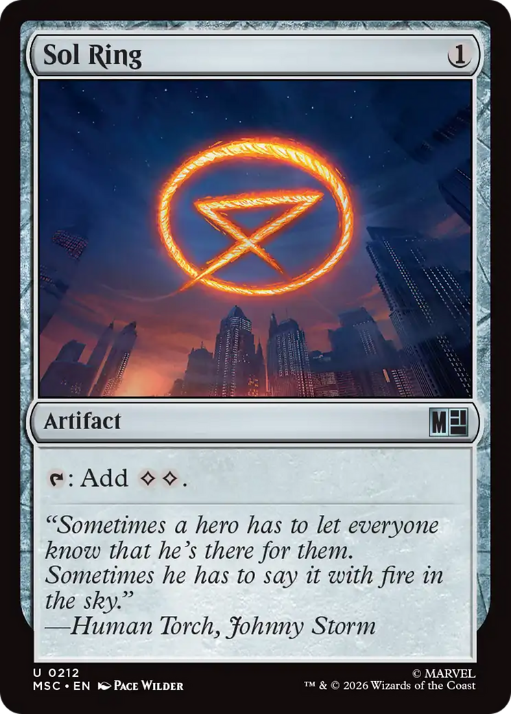 Sol Ring (0212) (Surge Foil) [Marvel Super Heroes Commander] | Gear Gaming Bentonville