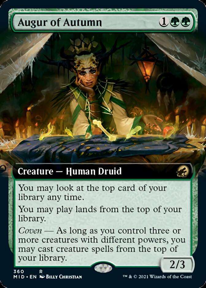 Augur of Autumn (Extended Art) [Innistrad: Midnight Hunt] | Gear Gaming Bentonville