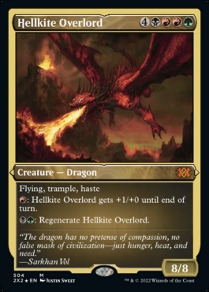 Hellkite Overlord (Foil Etched) [Double Masters 2022] | Gear Gaming Bentonville