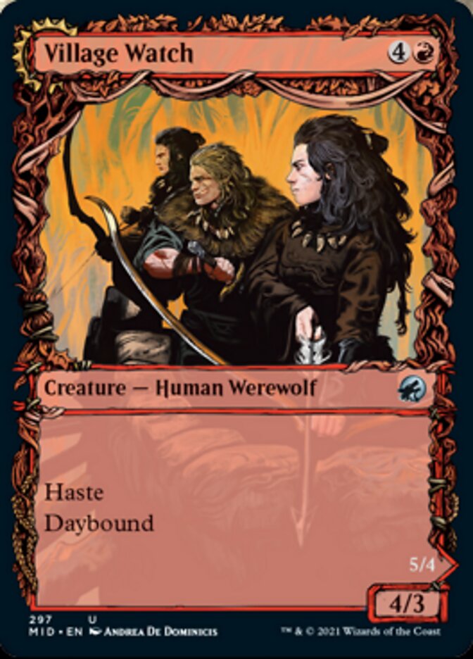 Village Watch // Village Reavers (Showcase Equinox) [Innistrad: Midnight Hunt] | Gear Gaming Bentonville