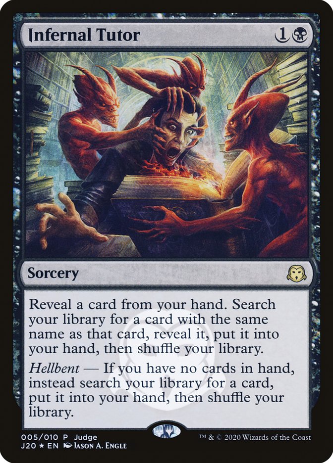 Infernal Tutor [Judge Gift Cards 2020] | Gear Gaming Bentonville