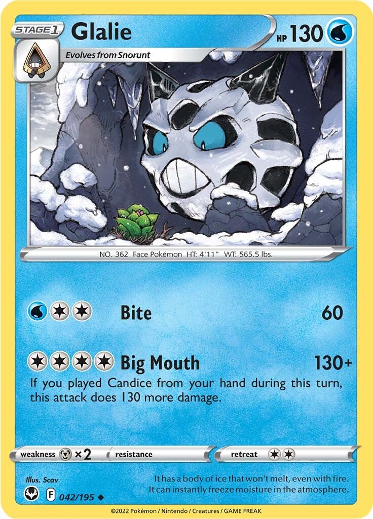 Glalie (042/195) [Sword & Shield: Silver Tempest] | Gear Gaming Bentonville