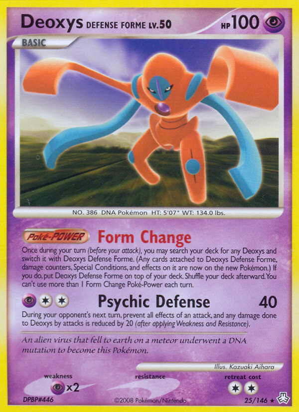 Deoxys Defense Forme (25/146) [Diamond & Pearl: Legends Awakened] | Gear Gaming Bentonville