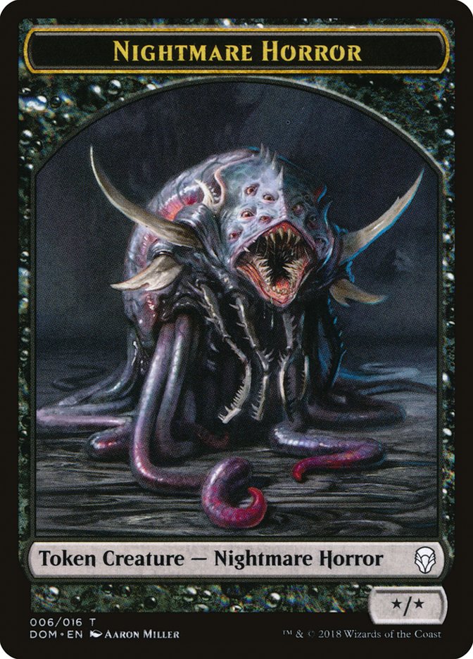 Nightmare Horror Token [Dominaria Tokens] | Gear Gaming Bentonville