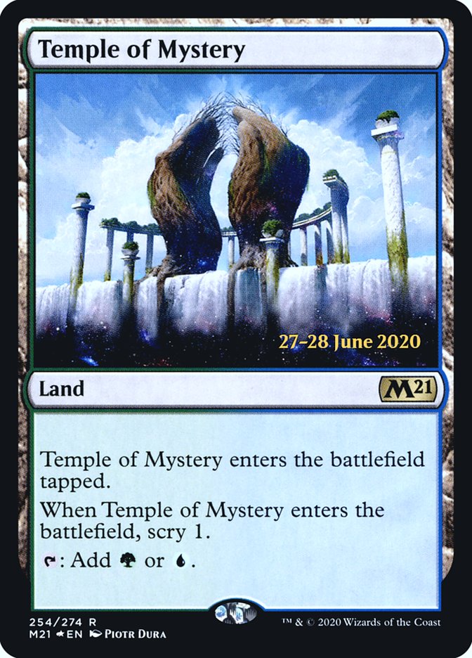 Temple of Mystery [Core Set 2021 Prerelease Promos] | Gear Gaming Bentonville