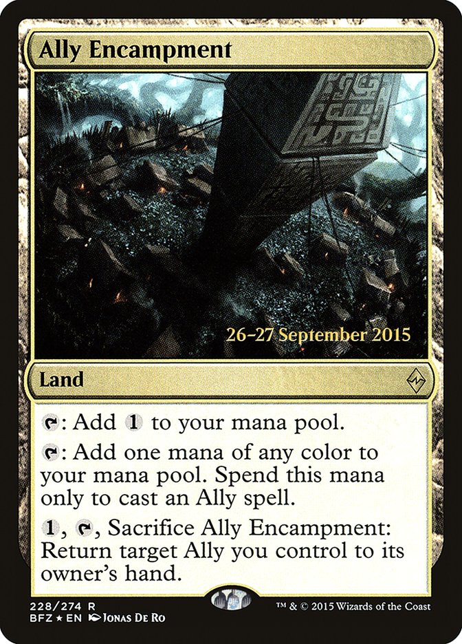 Ally Encampment [Battle for Zendikar Prerelease Promos] | Gear Gaming Bentonville