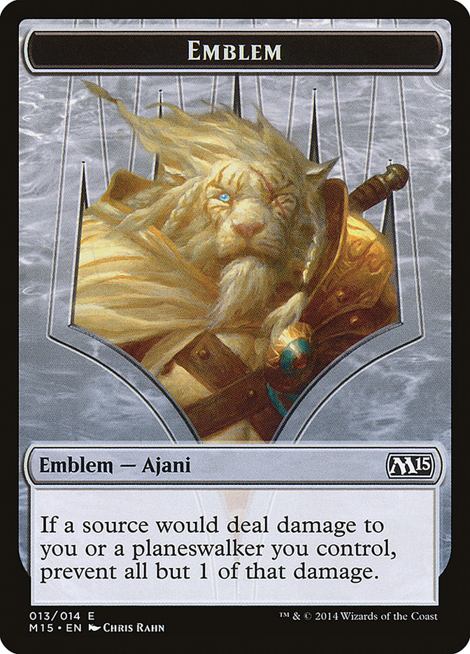 Ajani Steadfast Emblem [Magic 2015 Tokens] | Gear Gaming Bentonville