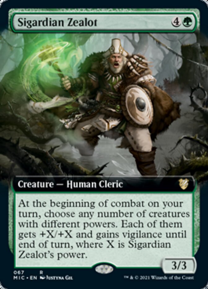 Sigardian Zealot (Extended Art) [Innistrad: Midnight Hunt Commander] | Gear Gaming Bentonville