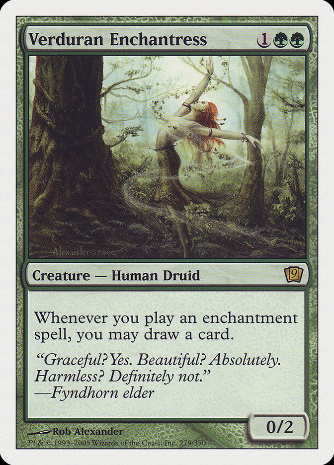 Verduran Enchantress [Ninth Edition] | Gear Gaming Bentonville