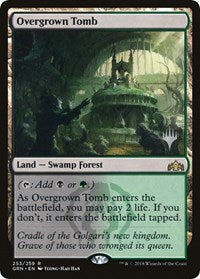 Overgrown Tomb (253) [Promo Pack: Throne of Eldraine] | Gear Gaming Bentonville