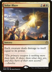 Solar Blaze (216) [Promo Pack: Throne of Eldraine] | Gear Gaming Bentonville