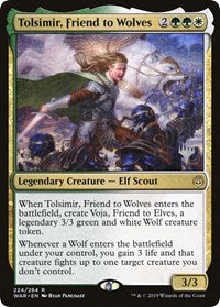 Tolsimir, Friend to Wolves (224) [Promo Pack: Throne of Eldraine] | Gear Gaming Bentonville