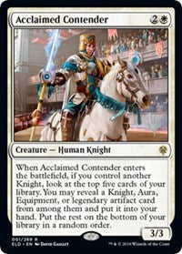Acclaimed Contender (1) [Promo Pack: Throne of Eldraine] | Gear Gaming Bentonville