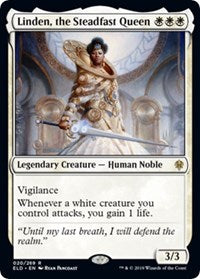 Linden, the Steadfast Queen (20) [Promo Pack: Throne of Eldraine] | Gear Gaming Bentonville