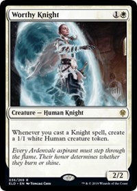 Worthy Knight (36) [Promo Pack: Throne of Eldraine] | Gear Gaming Bentonville