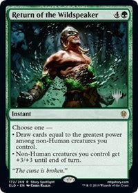 Return of the Wildspeaker (172) [Promo Pack: Throne of Eldraine] | Gear Gaming Bentonville
