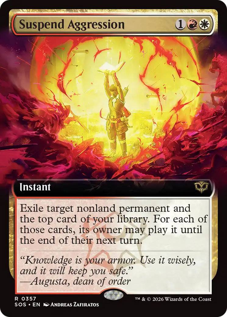 Suspend Aggression (Extended Art) [Secrets of Strixhaven] | Gear Gaming Bentonville