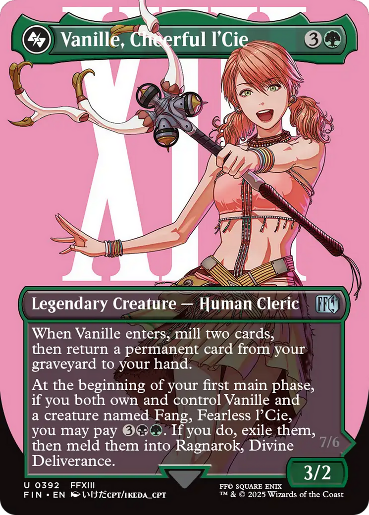 Vanille, Cheerful l'Cie // Ragnarok, Divine Deliverance (Borderless) [FINAL FANTASY] | Gear Gaming Bentonville