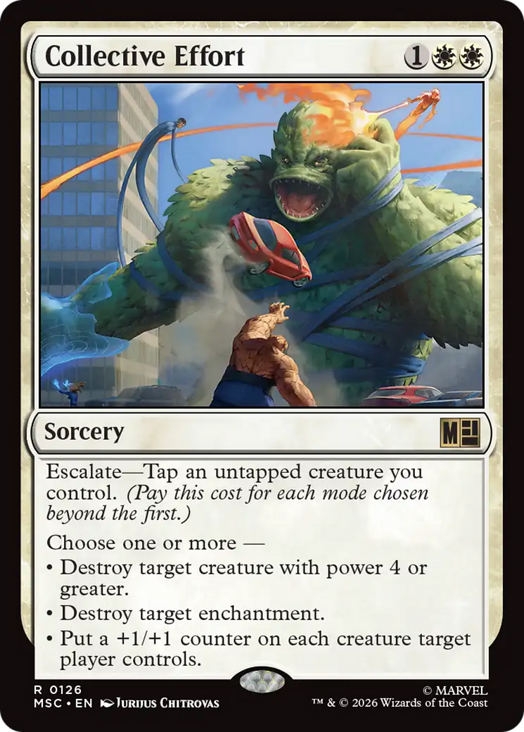 Collective Effort (Surge Foil) [Marvel Super Heroes Commander] | Gear Gaming Bentonville