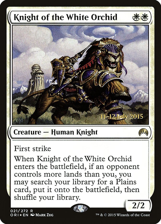 Knight of the White Orchid [Magic Origins Prerelease Promos] | Gear Gaming Bentonville