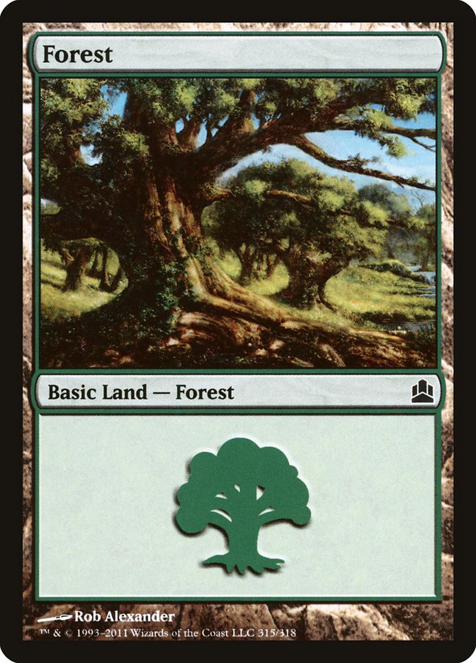 Forest (315) [Commander 2011] | Gear Gaming Bentonville