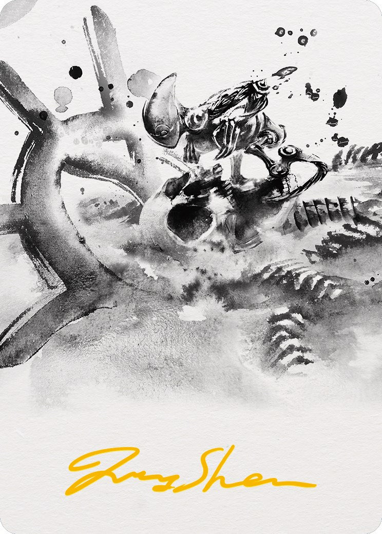Myr Convert Art Card (Gold-Stamped Signature) [Phyrexia: All Will Be One Art Series] | Gear Gaming Bentonville