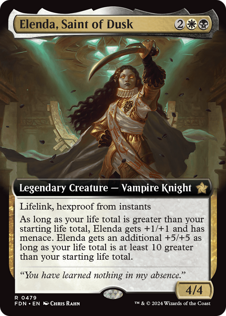 Elenda, Saint of Dusk (Extended Art) [Foundations] | Gear Gaming Bentonville