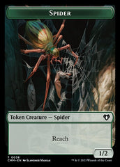 Treasure // Spider Double-Sided Token [Commander Masters Tokens] | Gear Gaming Bentonville