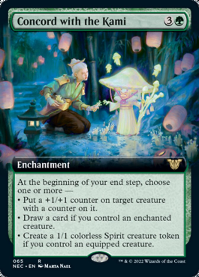 Concord with the Kami (Extended Art) [Kamigawa: Neon Dynasty Commander] | Gear Gaming Bentonville