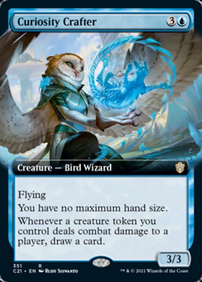 Curiosity Crafter (Extended Art) [Commander 2021] | Gear Gaming Bentonville