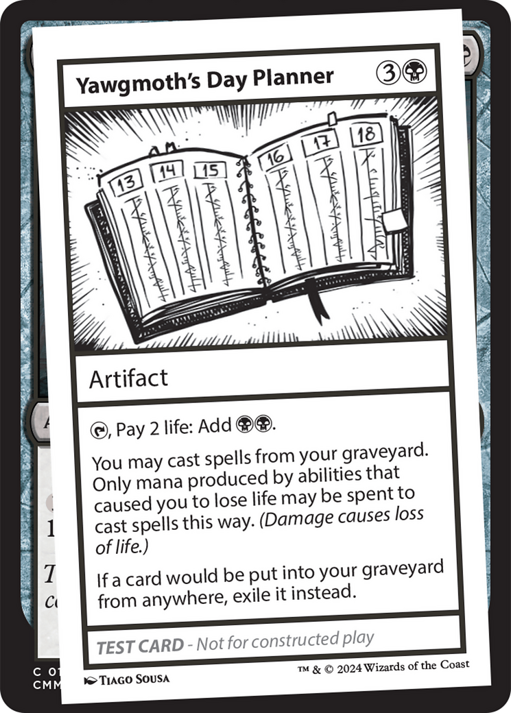 Yawgmoth's Day Planner [Mystery Booster 2 Playtest Cards] | Gear Gaming Bentonville