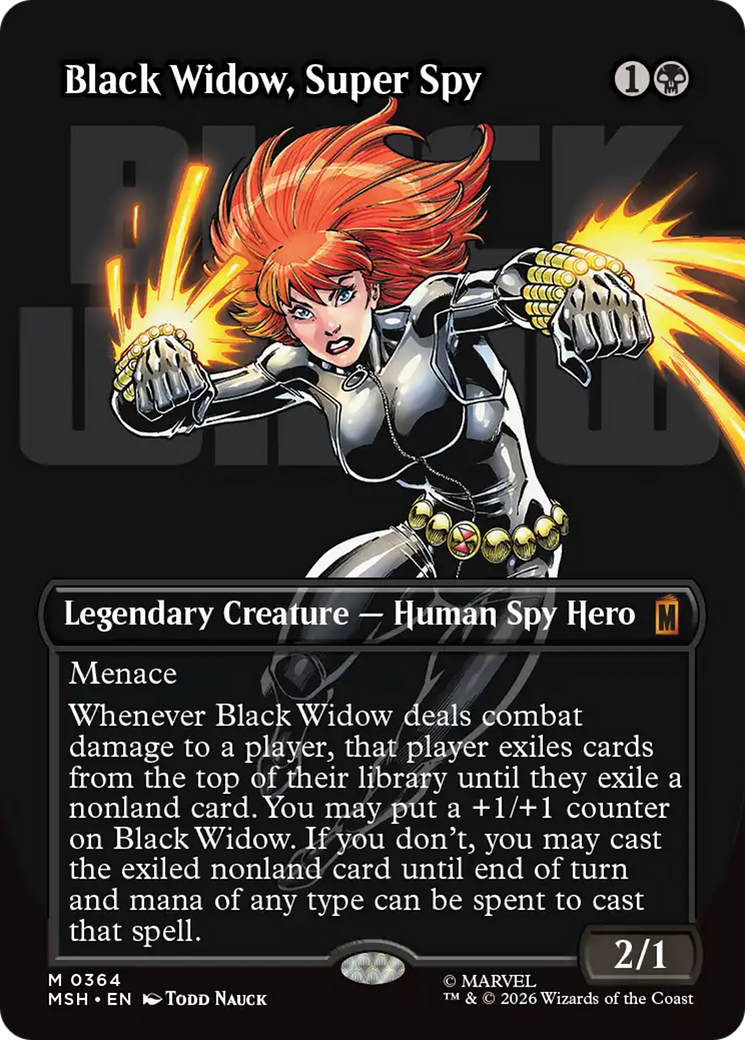 Black Widow, Super Spy (Borderless) (0364) [Marvel Super Heroes] | Gear Gaming Bentonville