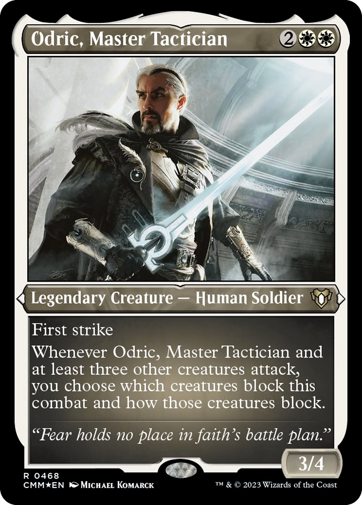 Odric, Master Tactician (Foil Etched) [Commander Masters] | Gear Gaming Bentonville