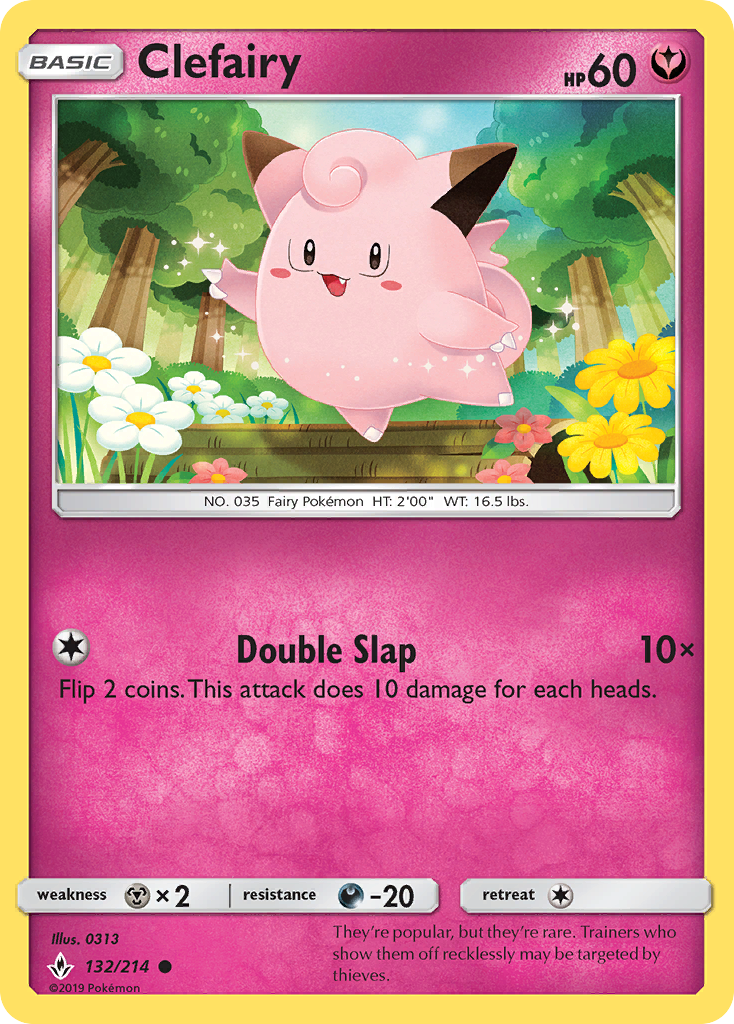 Clefairy (132/214) [Sun & Moon: Unbroken Bonds] | Gear Gaming Bentonville