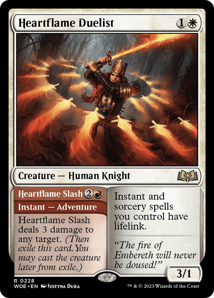 Heartflame Duelist // Heartflame Slash [Wilds of Eldraine] | Gear Gaming Bentonville