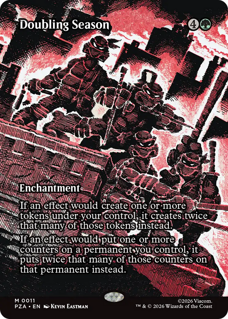 Doubling Season (Borderless) [Teenage Mutant Ninja Turtles Eternal-Legal] | Gear Gaming Bentonville