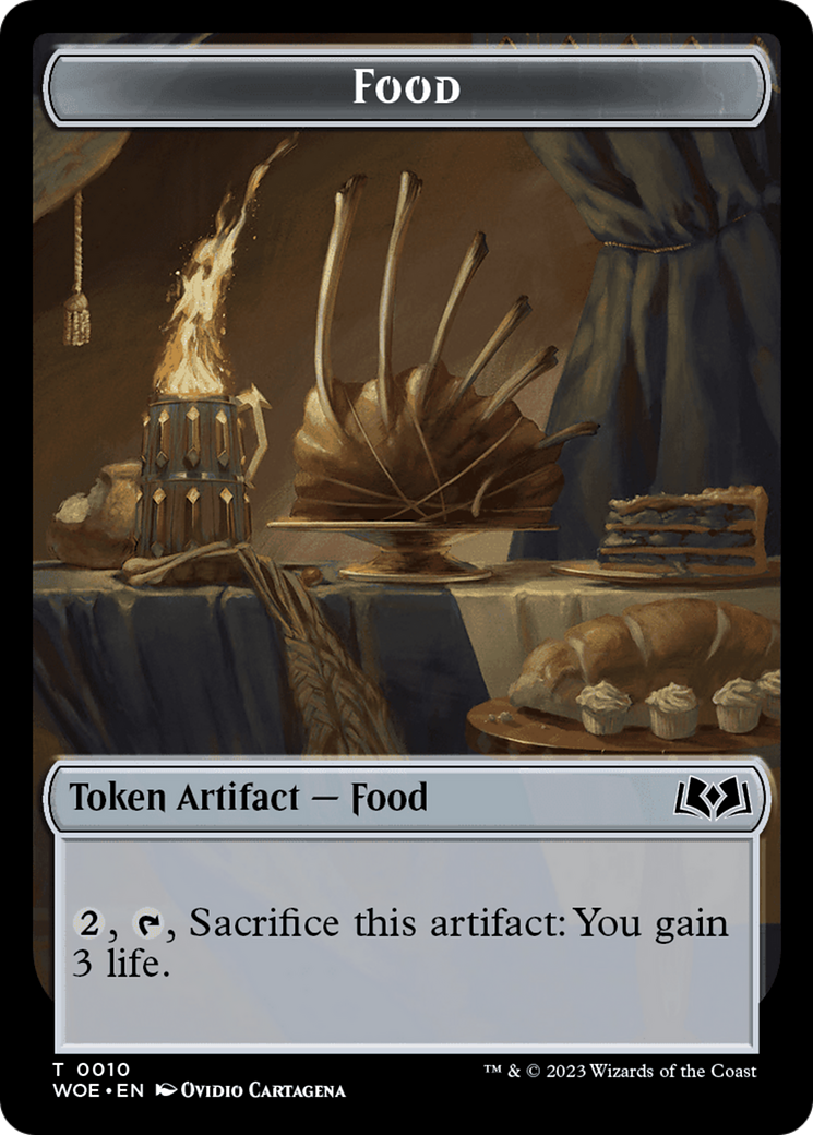 Elemental // Food (0010) Double-Sided Token [Wilds of Eldraine Tokens] | Gear Gaming Bentonville