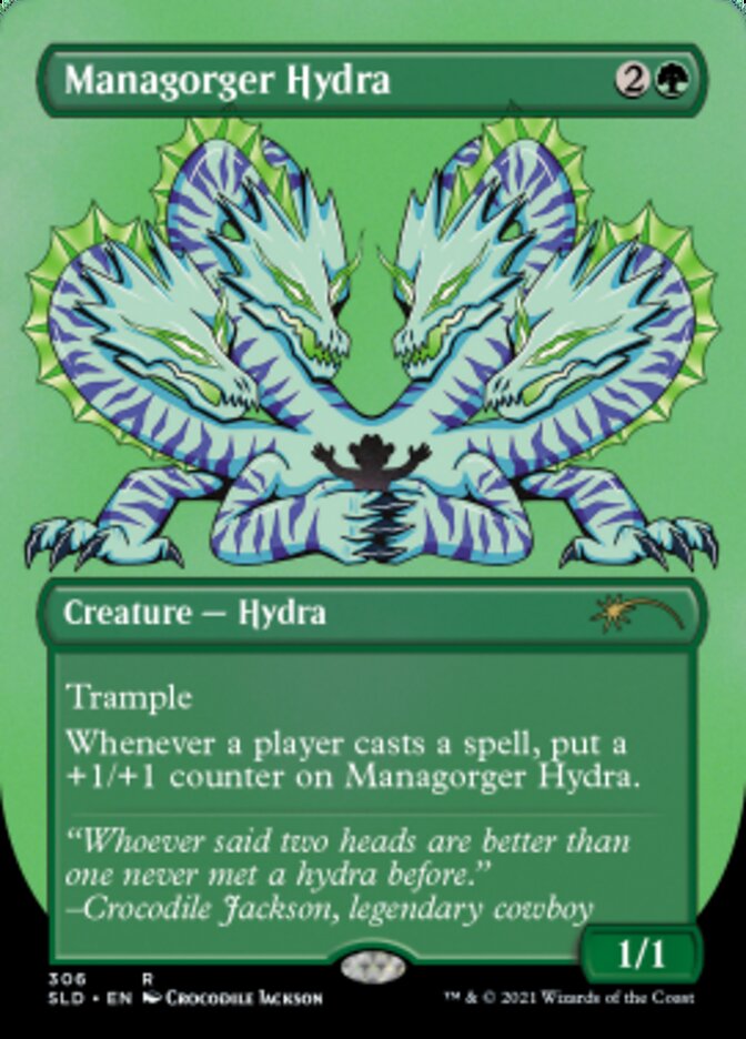 Managorger Hydra (Borderless) (Foil Etched) [Secret Lair Drop Series] | Gear Gaming Bentonville