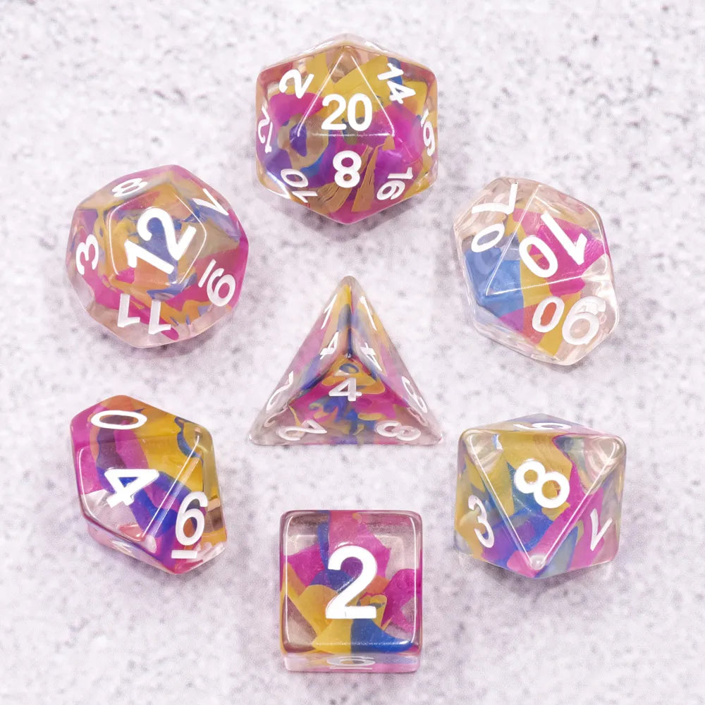 Evil's Spell Multicolored Dice 7pcs Dice Set | Gear Gaming Bentonville