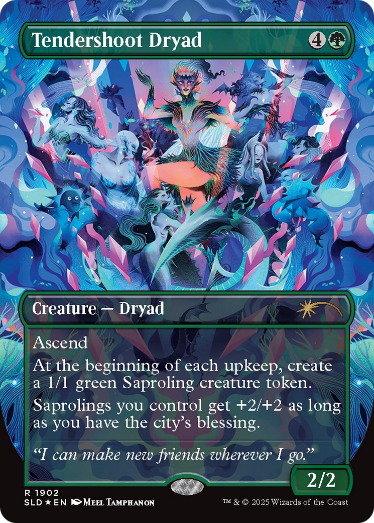 Tendershoot Dryad (Double Rainbow Foil) [Secret Lair Drop Series] | Gear Gaming Bentonville