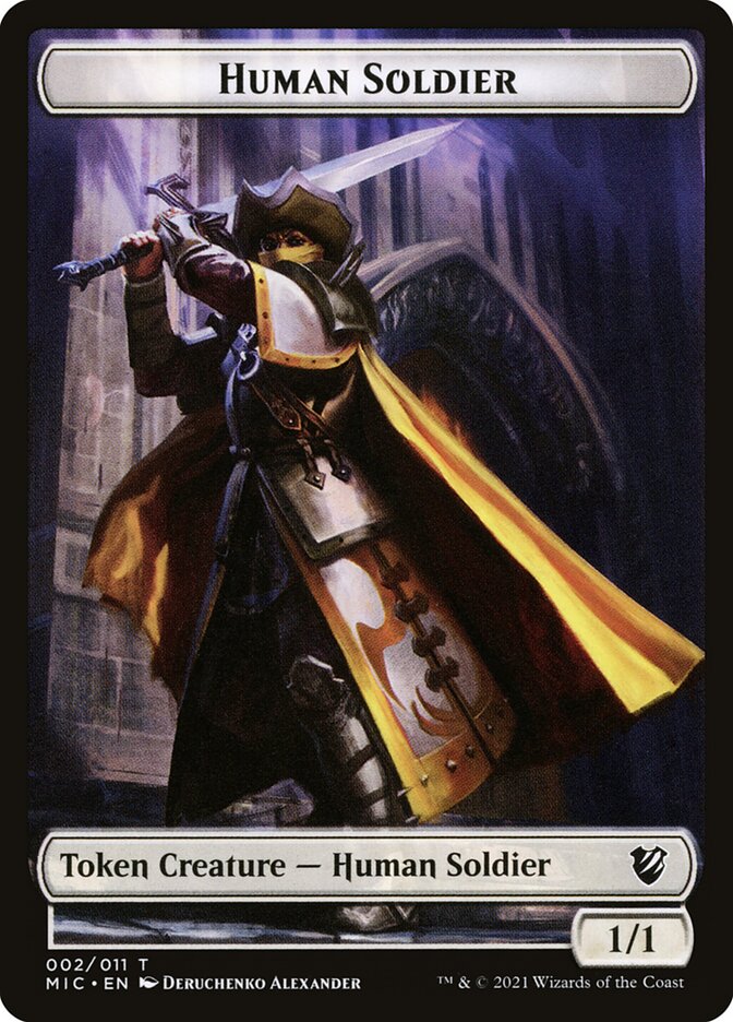 Angel // Human Soldier Double-Sided Token [Double Masters Tokens] | Gear Gaming Bentonville