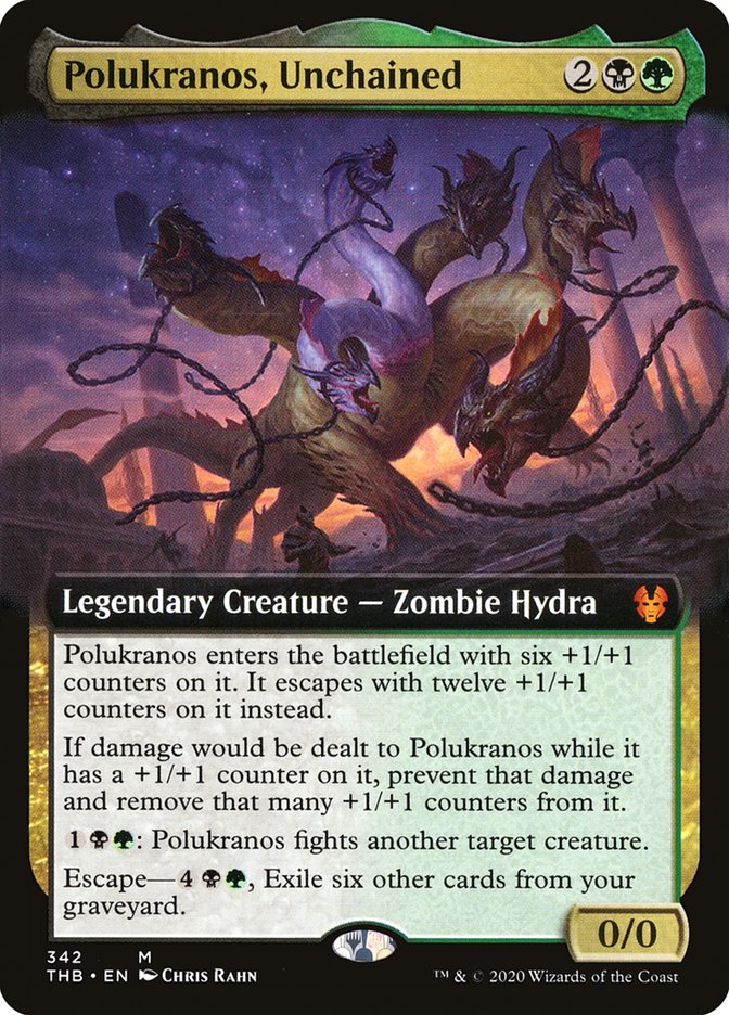 Polukranos, Unchained (Extended Art) [Theros Beyond Death] | Gear Gaming Bentonville