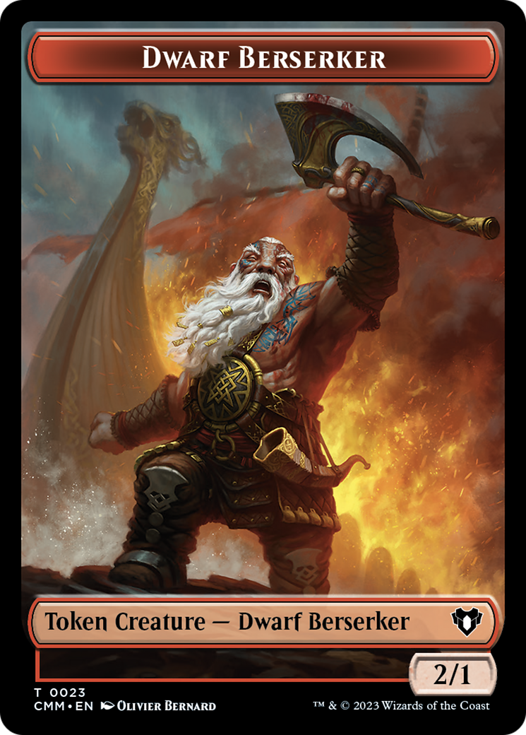 Dwarf Berserker Token [Commander Masters Tokens] | Gear Gaming Bentonville