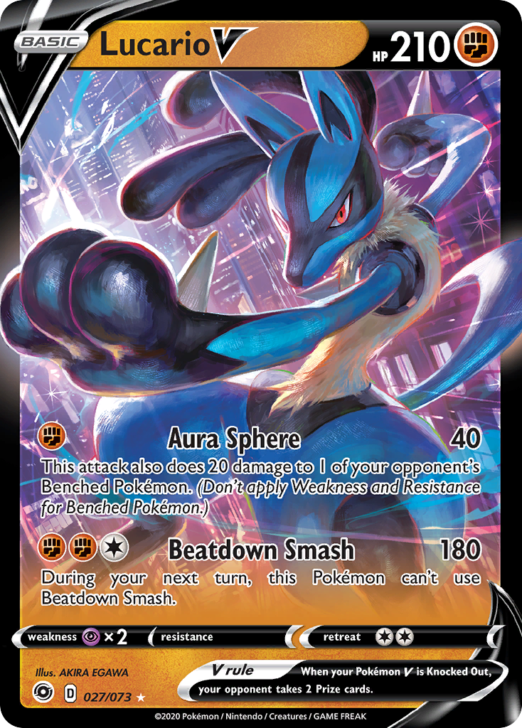 Lucario V (027/073) [Sword & Shield: Champion's Path] | Gear Gaming Bentonville