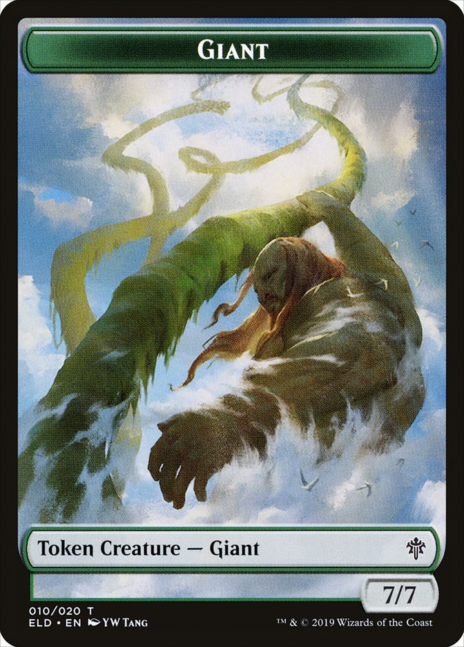 Giant Token [Throne of Eldraine Tokens] | Gear Gaming Bentonville