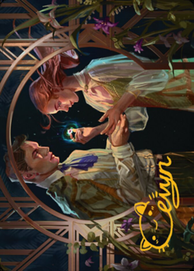 Prosperous Partnership Art Card (Gold-Stamped Signature) [Streets of New Capenna Art Series] | Gear Gaming Bentonville